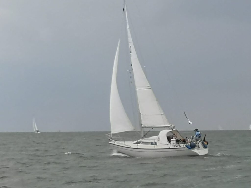 In kurzer Zeit Segeln lernen: Einhand unterwegs auf dem Ijsselmeer. 